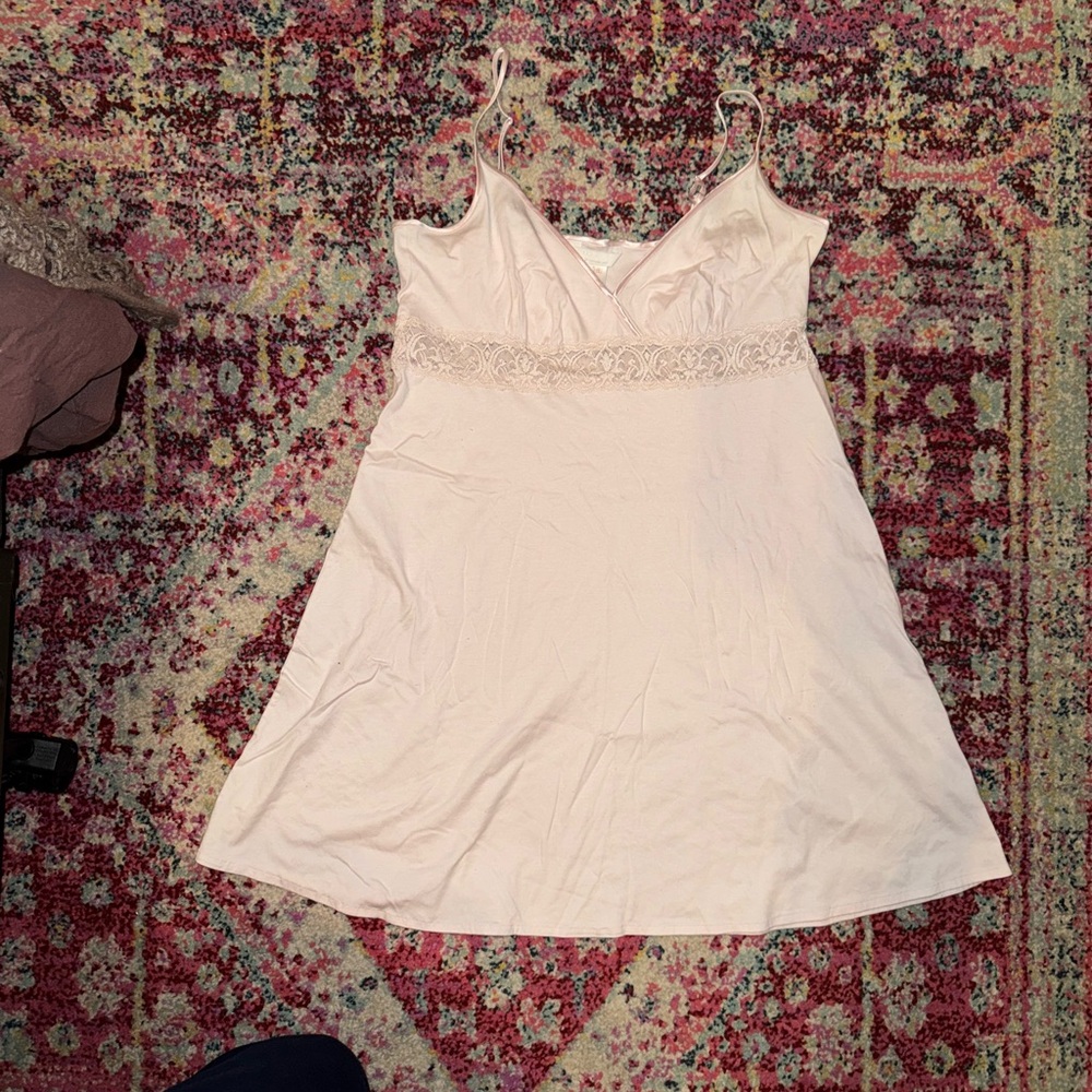 Hanro Pink Lace Babydoll Dress